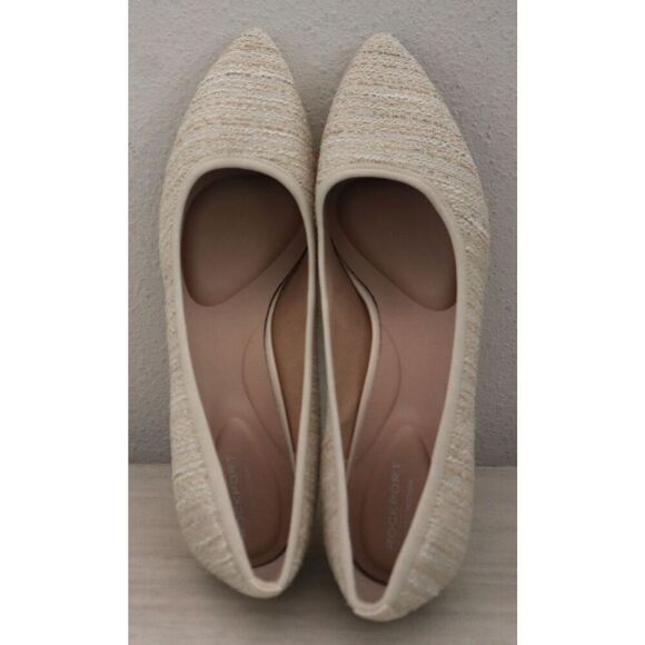 Rockport CI3508 Women's Sz 10M Cream/Light Beige Total Motion Kaiya Pumps - Picture 2 of 16